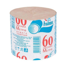 Бумага туалетная 60 чесних метров 0549 (8 шт. спайка) Альбатрос