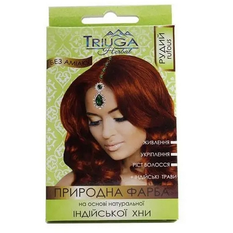 Фарба природна на основі хни Рудий TRIUGA 25г. 4236