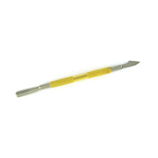 Лопатка манікюрна Q.P.I. QA-51 А/3 золото 14 см. 3518