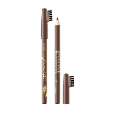 Олівець для брів контурний EVELINE EYEBROW PENCIL soft brown 1673
