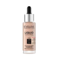 Тональна основа Иновационная жидкая EVELINE LIQUID CONTROL IVORY BEIGE NIACYNAMID N 003 32 мл. 8541