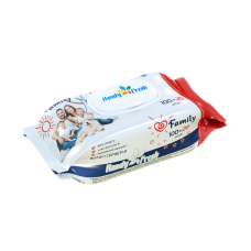 Вологі серветки Family  Handy Fresh   100+20 шт. ФІБРАТЕКС клапан 0168