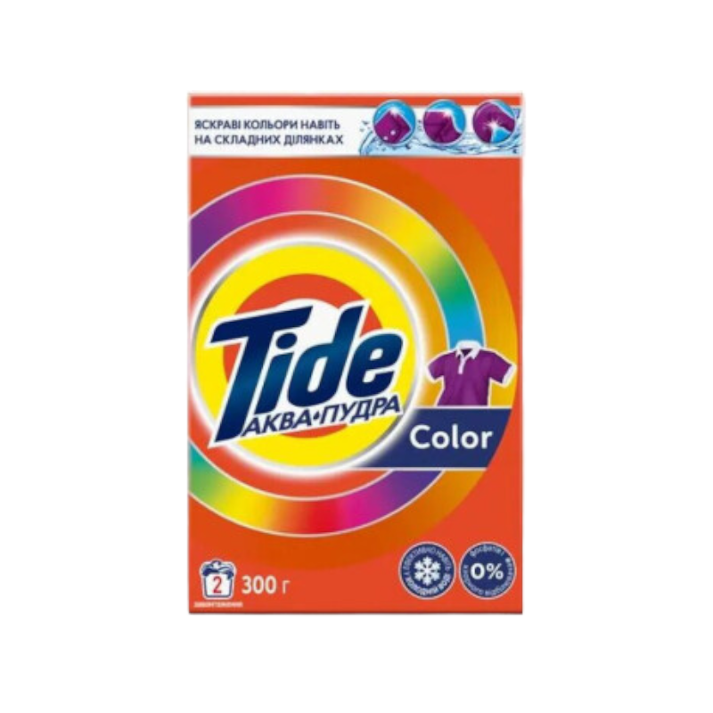 Пральний порошок Tide АВТ Аква-Пудра КОЛОР 300 г. 5332