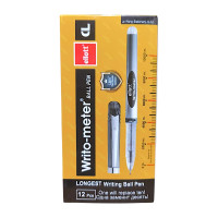 Ручка Writo-meter масляна 0,5 мм чорна 10 км 12  шт. 0172