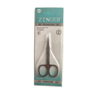 Ножиці манікюрні Zinger Manicure вигнуті 9.0 см нержавіюча сталь вузькі 