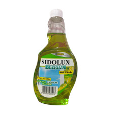 Засіб для миття вікон та склянних поверхонь Sidolux CRYSTAL Лимон (запаска) 500 мл. 1213
