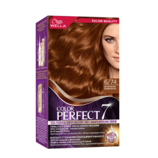 Крем-краска для волос Wella Color Perfect 6/74 Янтарный темно-русый  135 мл 8345