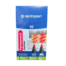 Маркер Centropen 8566/01  черный круглый  2,5 мм. 10 шт.   6949